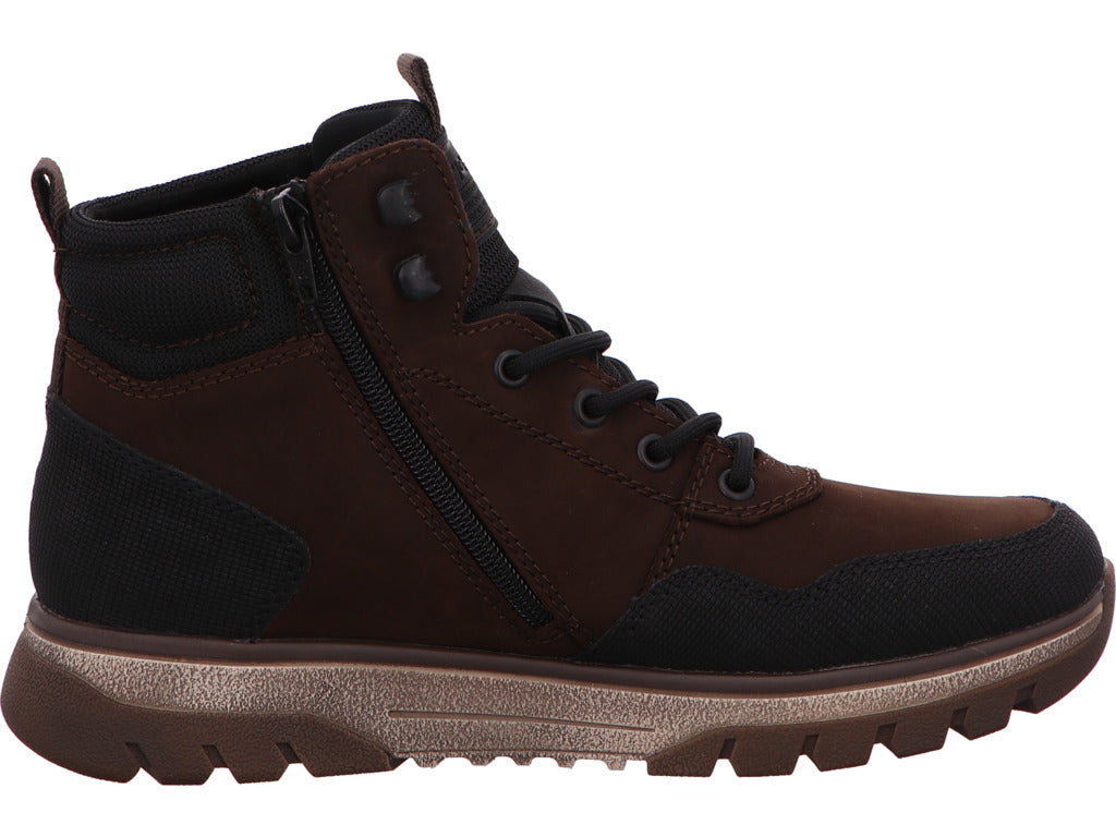 Rieker herenlaarzen in een combinatie van bruin en meerkleurig.