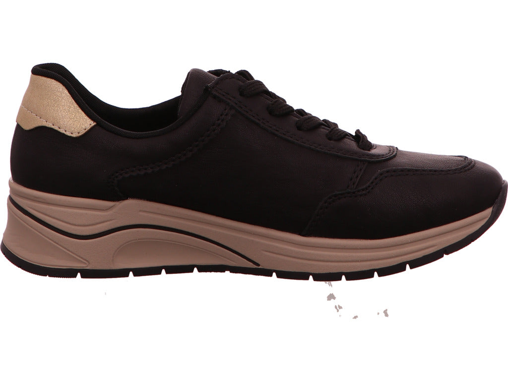 Rieker Damen Sneaker in schwarz-bunt-kombiniert
