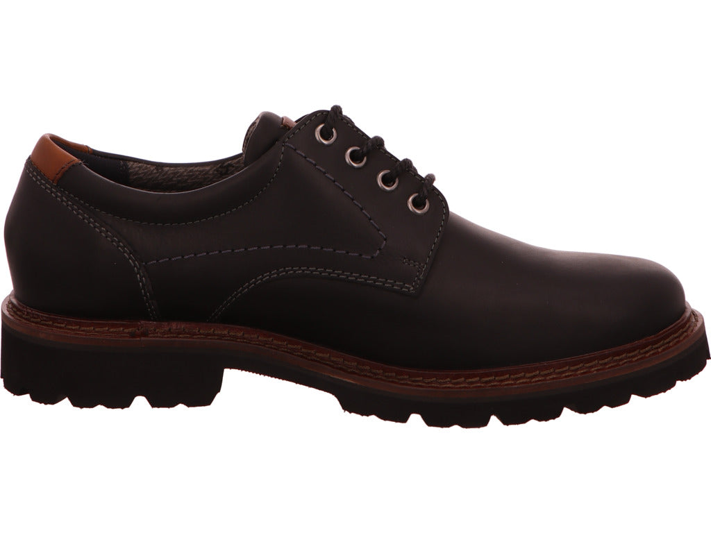Sioux lage herenschoen in zwart
