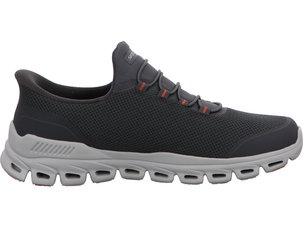 Skechers Herren Slipper Glide-Step in grau