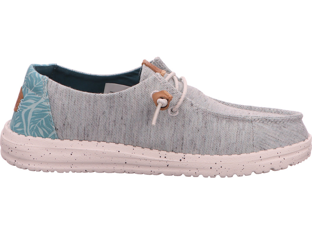 Hey Dude Damen Slipper Wendy Heathered Slub in hellblau