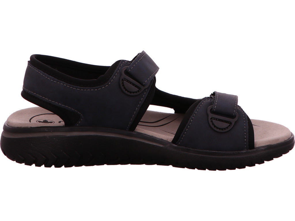 Rieker Herren Sandalette in blau-bunt-kombiniert