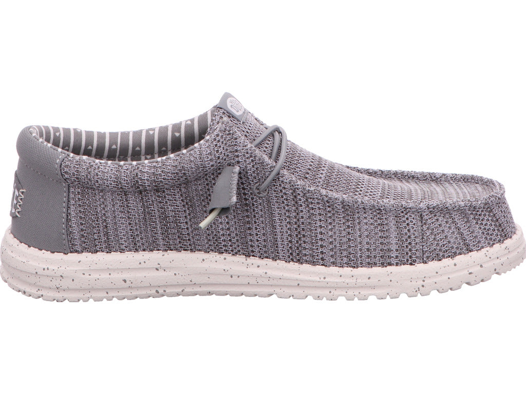 Hey Dude Herren Slipper Wally Stretch Sox in grau