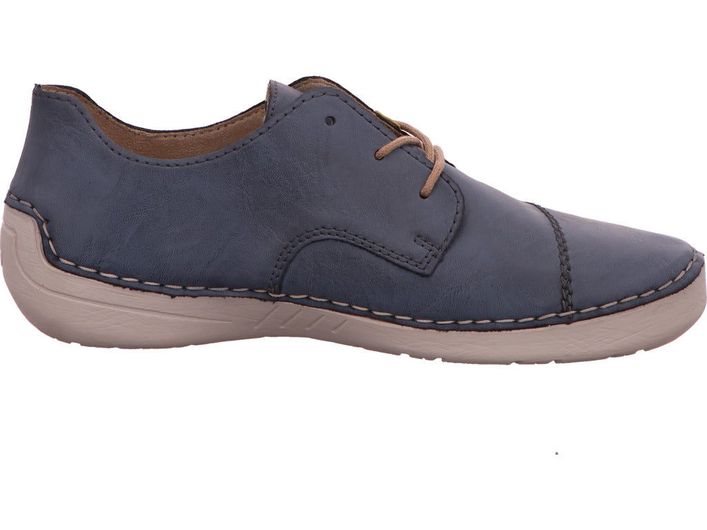 Rieker Damen Sneaker in blau-bunt-kombiniert