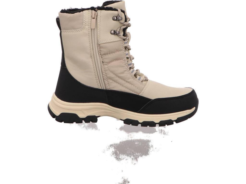 Josef Seibel dameslaarzen Davos in een combinatie van wit en meerdere kleuren.