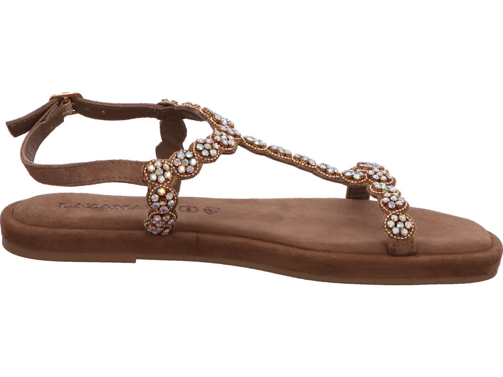 Lazamani Damen Sandalette in taupe