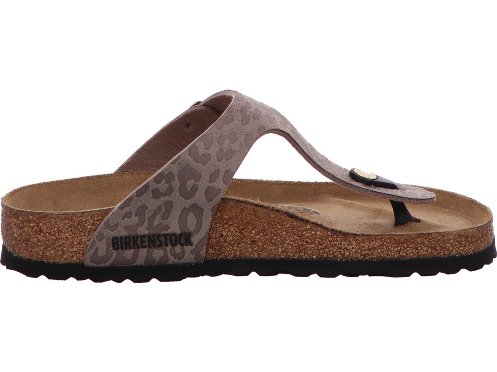 Birkenstock Damen Pantolette Gizeh in grau-kombiniert