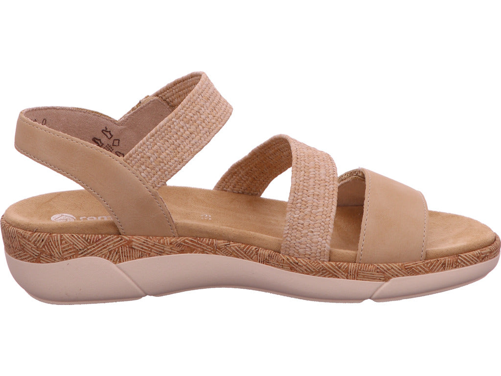 Remonte Damen Sandalette in beige-kombiniert