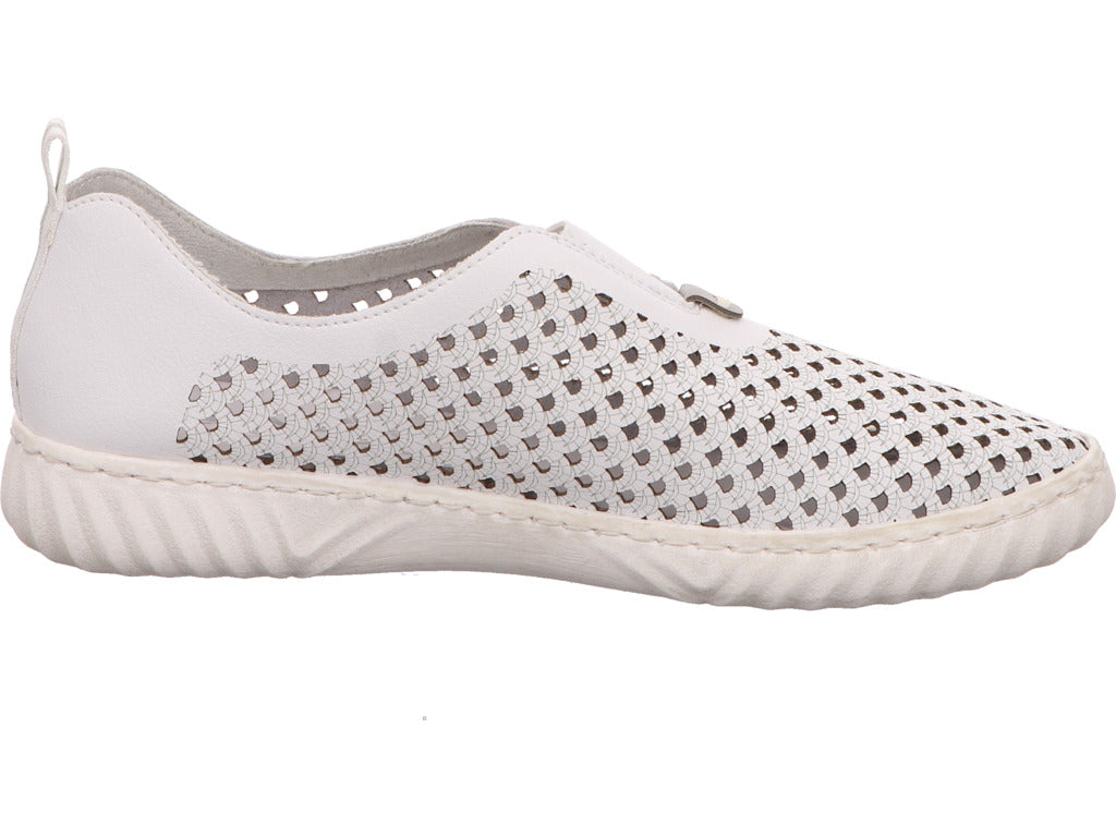 Rieker Damen Slipper in weiß