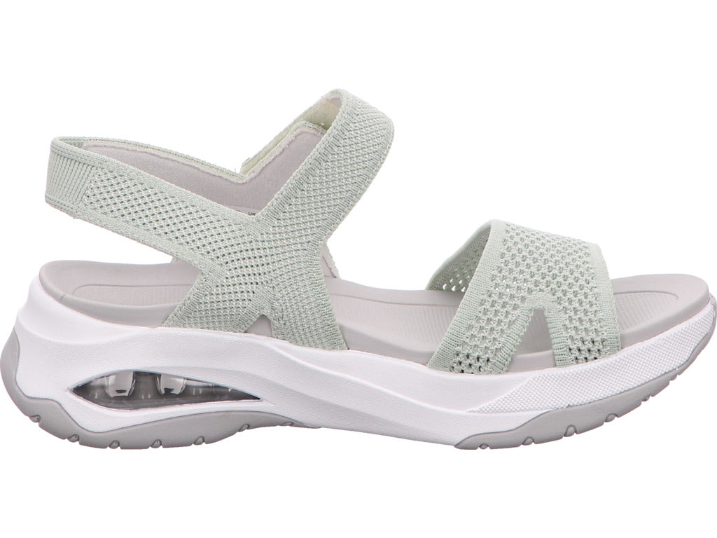 Rieker Damen Sandalette in grün-bunt-kombiniert