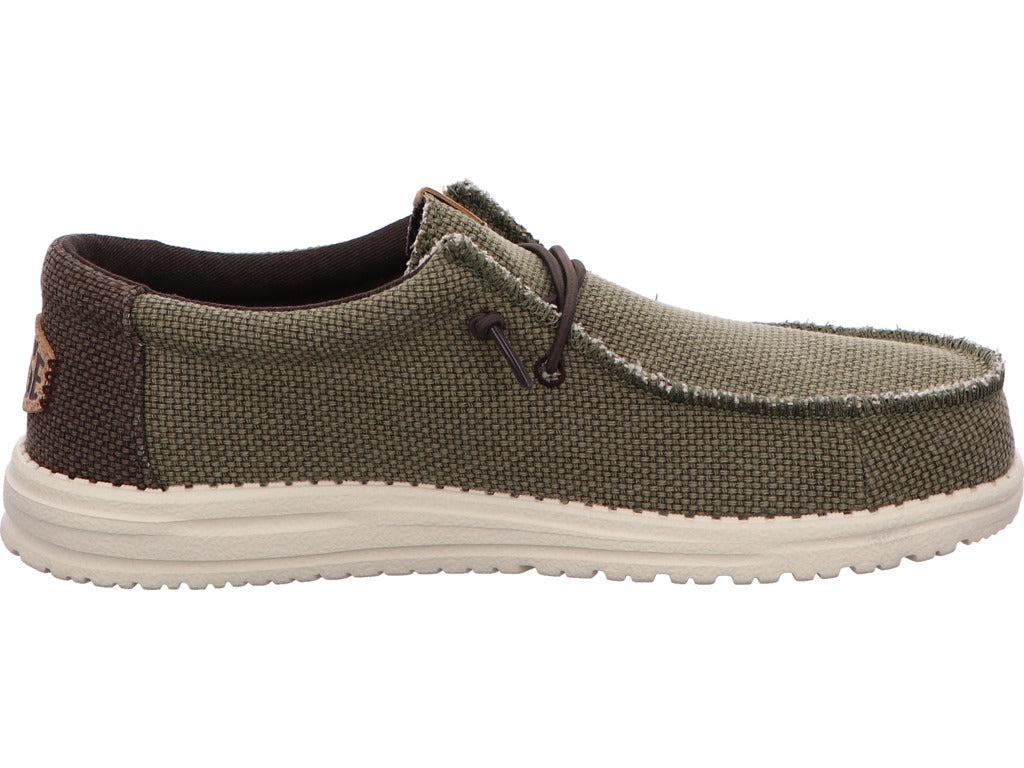 Hey Dude Herren Slipper Wally Braided in oliv