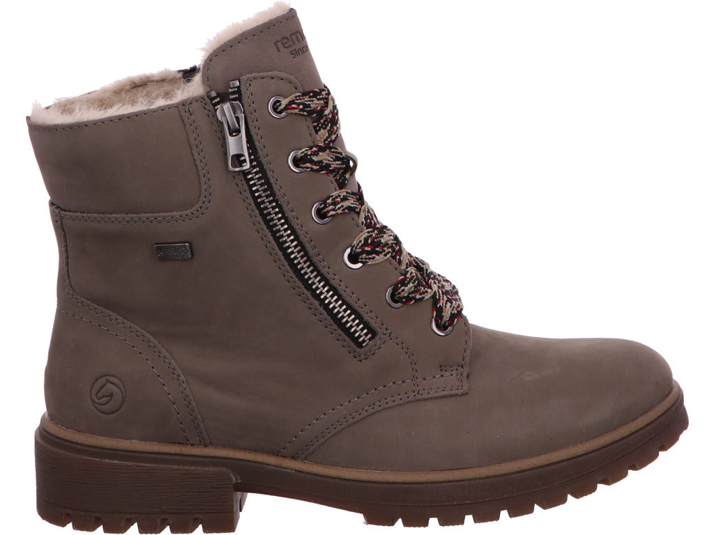 Remonte Damen Stiefel in grau-bunt-kombiniert