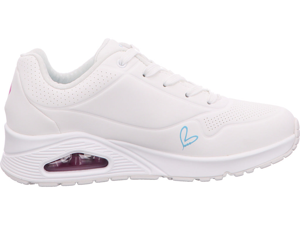 Skechers Damen Sneaker Uno - Golden Heart in weiß-bunt-kombiniert