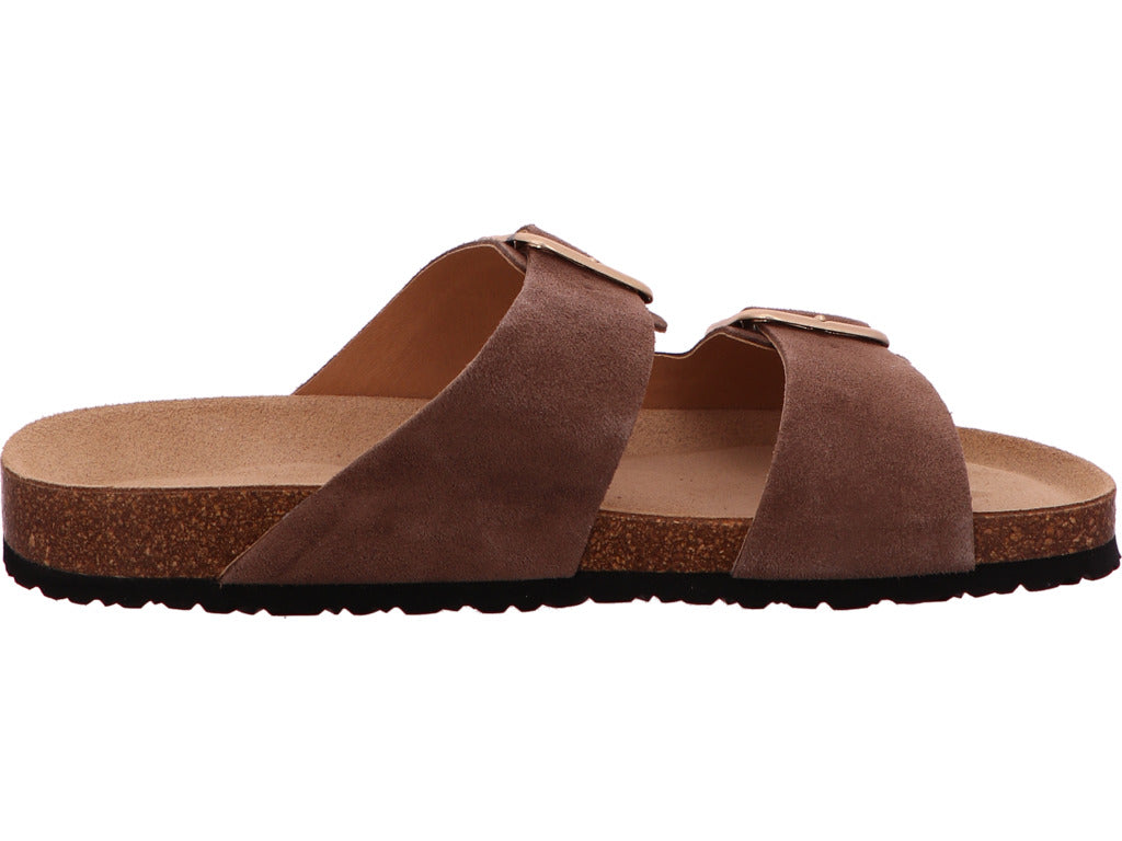Tamaris Damen Pantolette in dunkelbraun