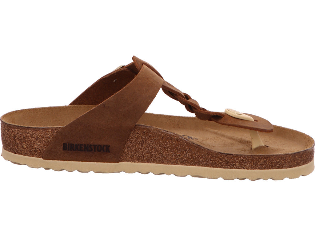 Birkenstock Damen Pantolette Gizeh in hellbraun