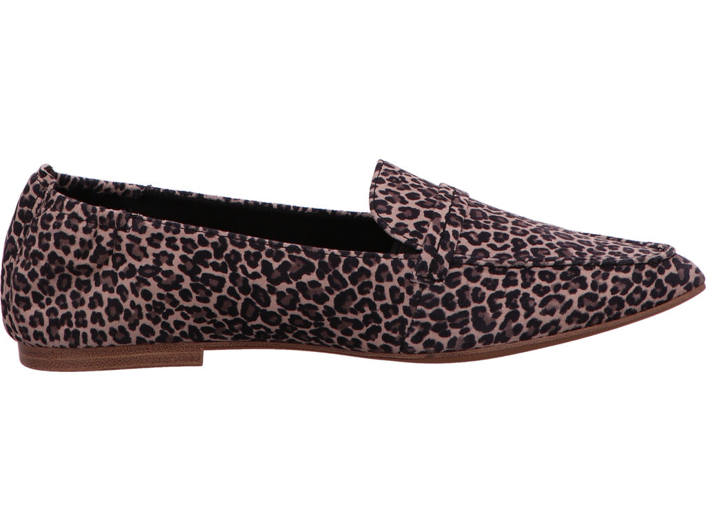 Tamaris Damen Slipper in braun-bunt-kombiniert