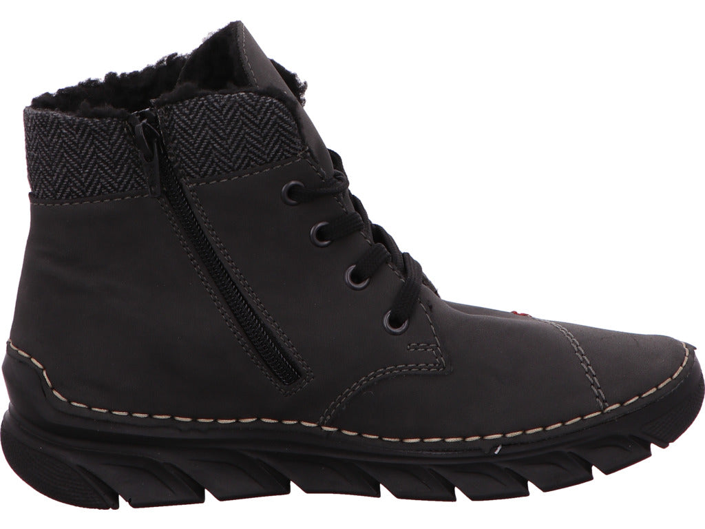 Rieker Damen Stiefel in grau-kombiniert