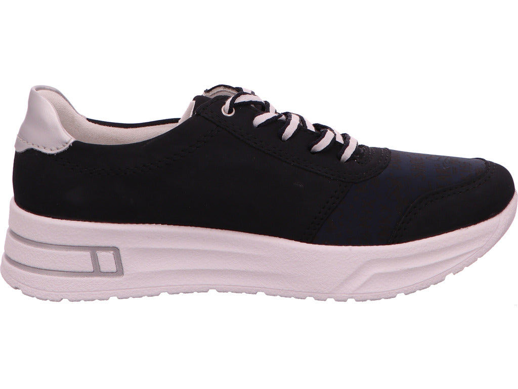 Rieker Damen Sneaker in blau-bunt-kombiniert