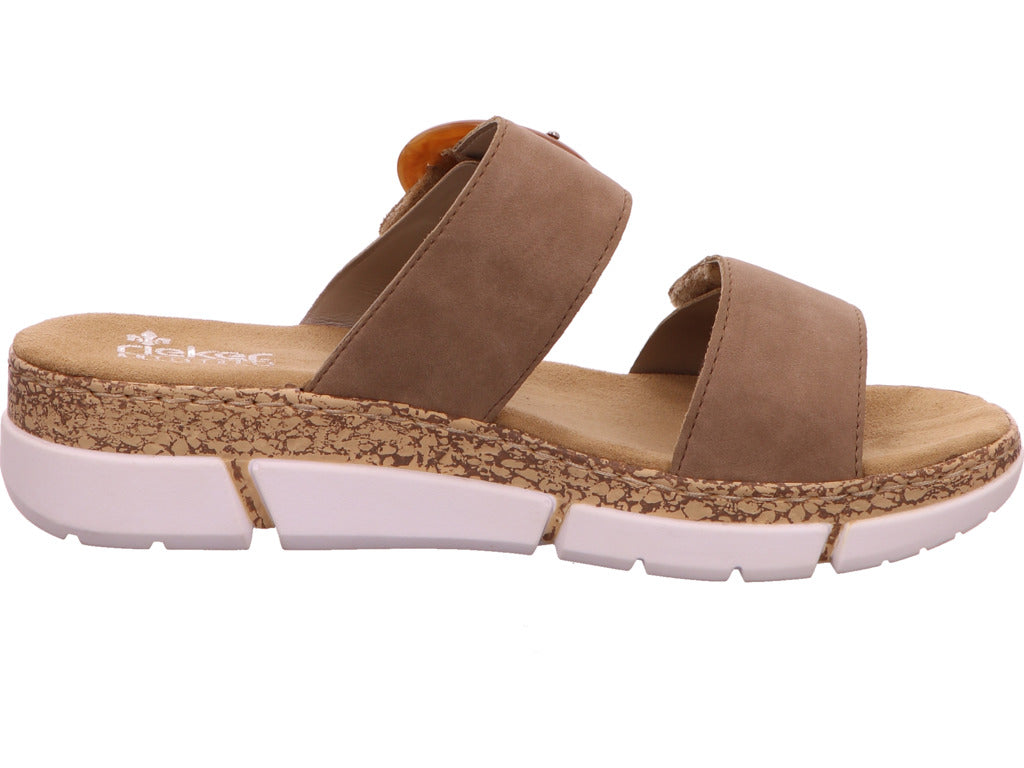 Rieker Damen Pantolette in beige