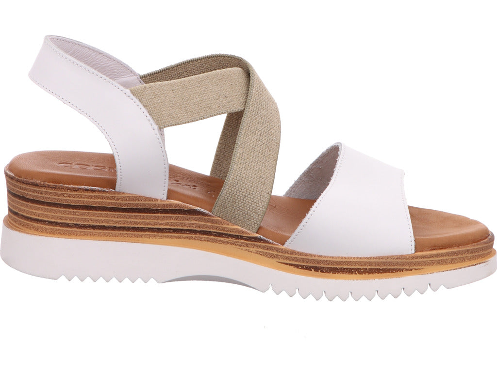 Cosmos-Cordes GmbH Damen Sandalette in weiß-bunt-kombiniert