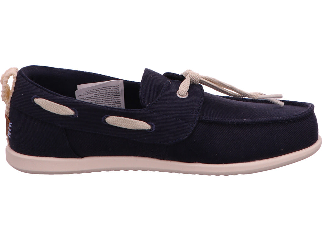 Hey Dude Damen Slipper Harbor Breeze Lo Washed Twill in dunkelblau