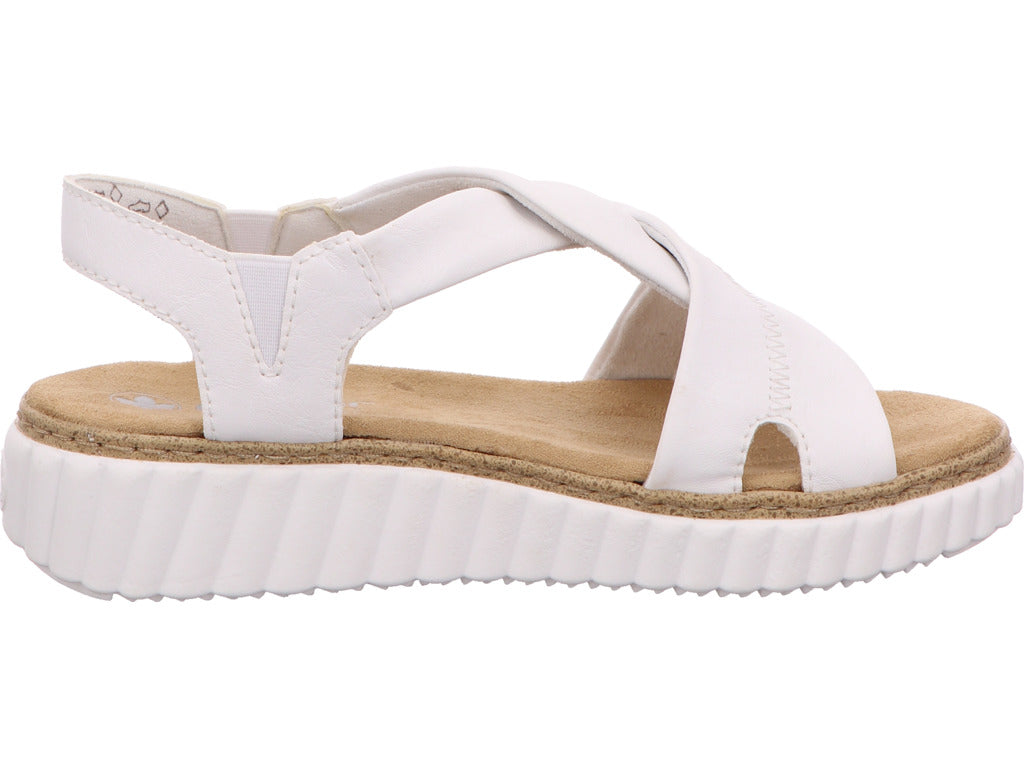 Rieker Damen Sandalette in weiß