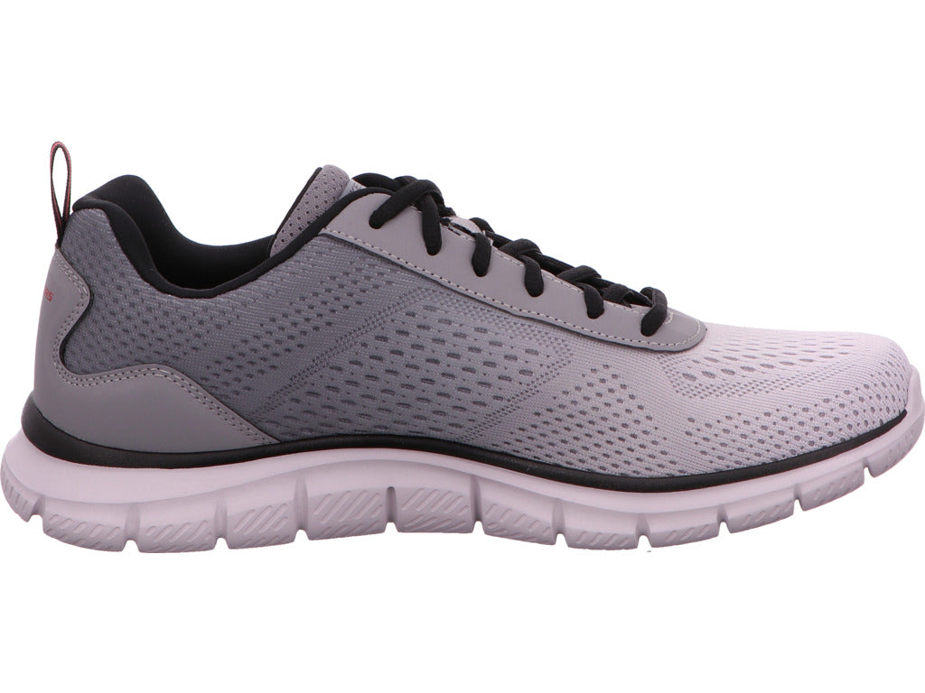 Skechers Ripkent herensneakers in een combinatie van grijs en meerdere kleuren.