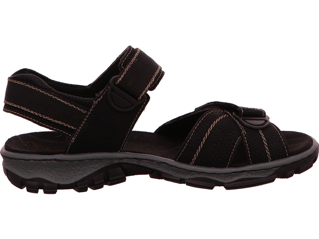 Rieker Damen Sandalette in schwarz