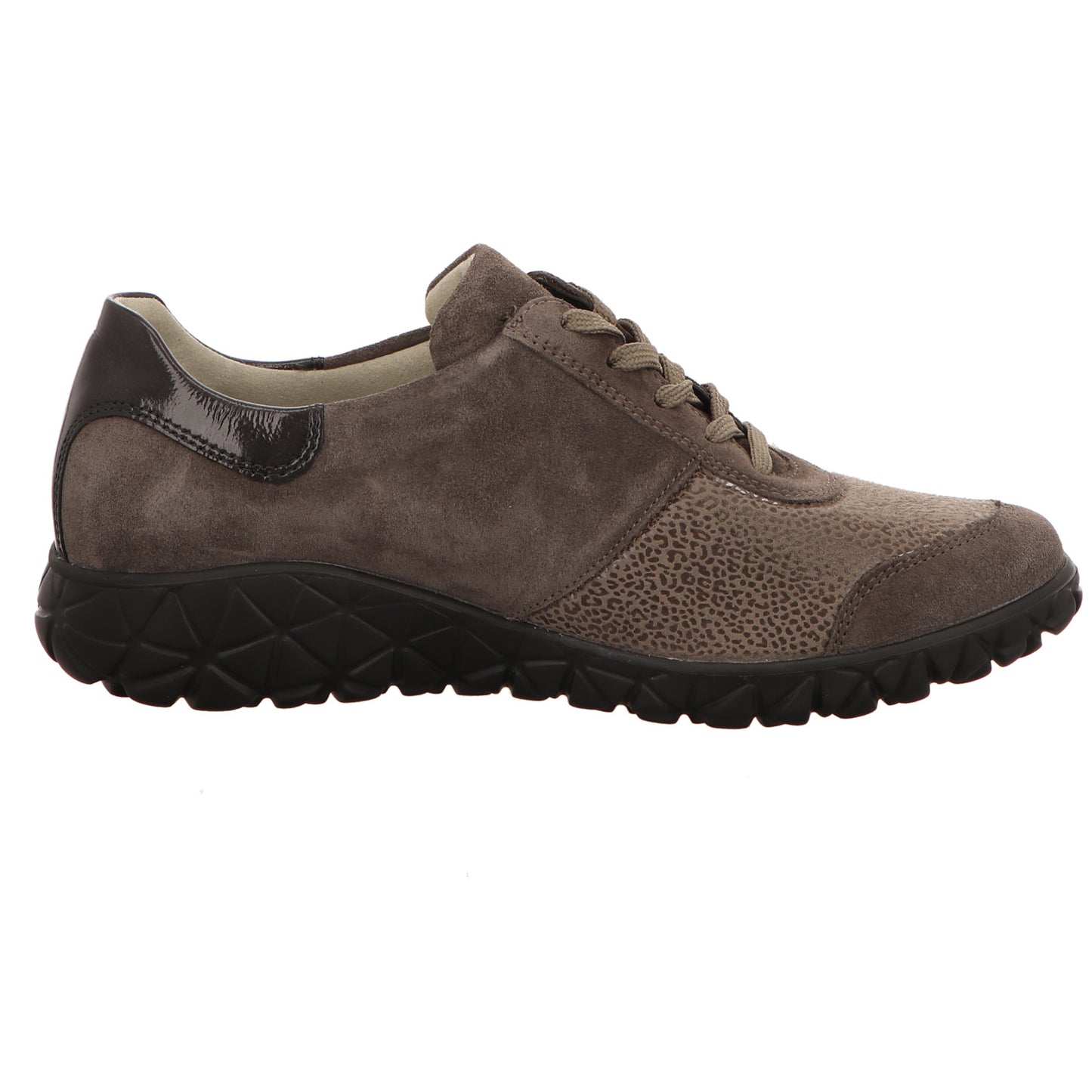 Waldläufer Damen Schnürschuh Havy in grau-bunt-kombiniert