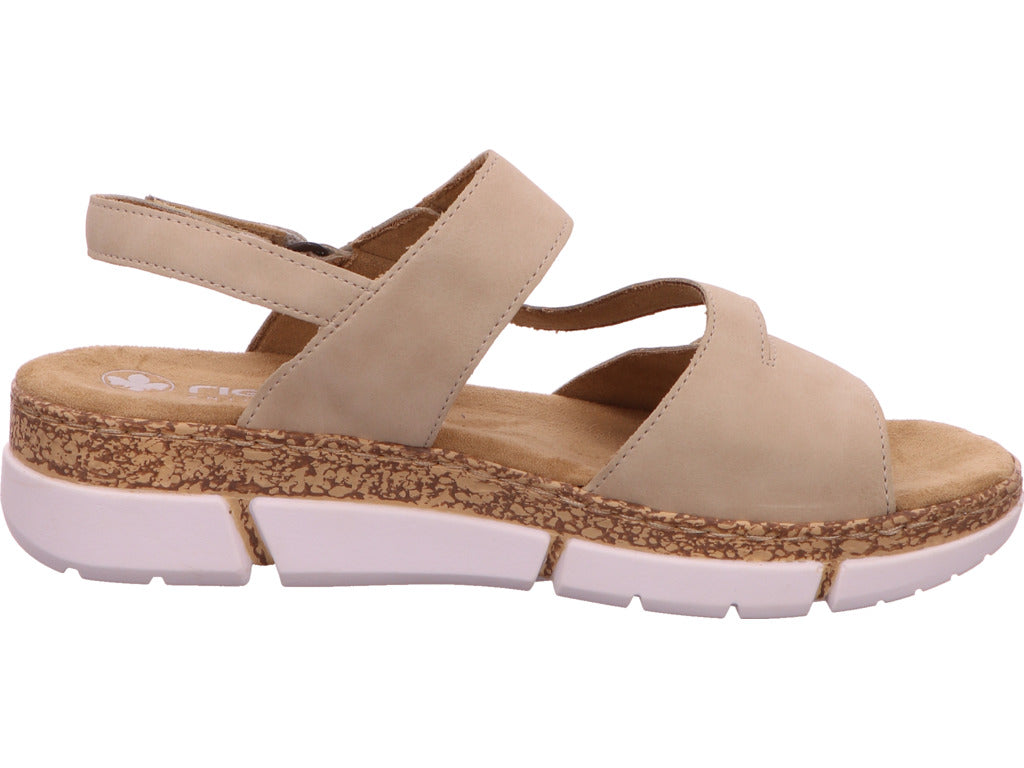 Rieker Damen Sandalette in beige