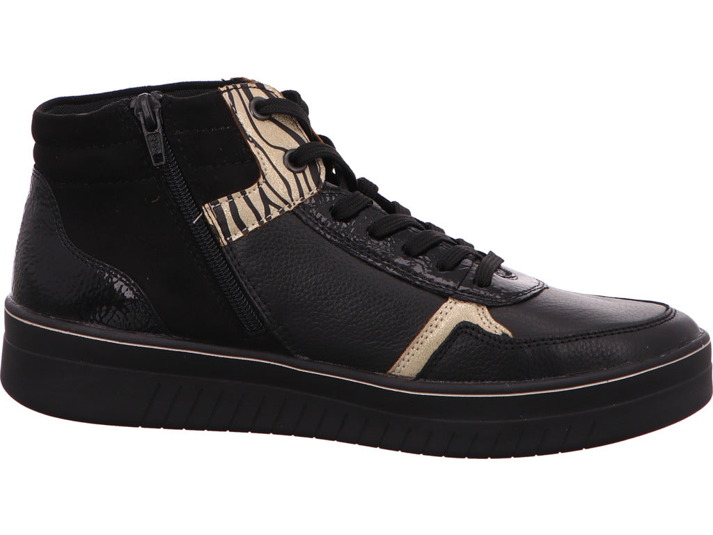 Remonte Damen Sneaker in schwarz-bunt-kombiniert