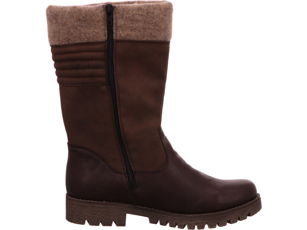 Rieker Damen Stiefel in braun-kombiniert