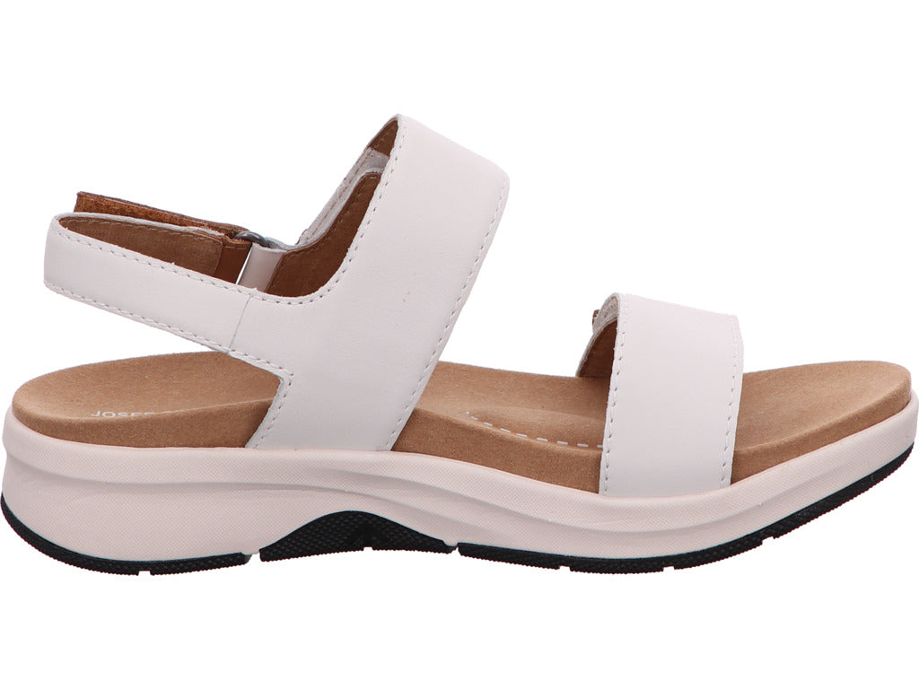 Josef Seibel Damen Sandalette Estelle 04 in weiß-bunt-kombiniert