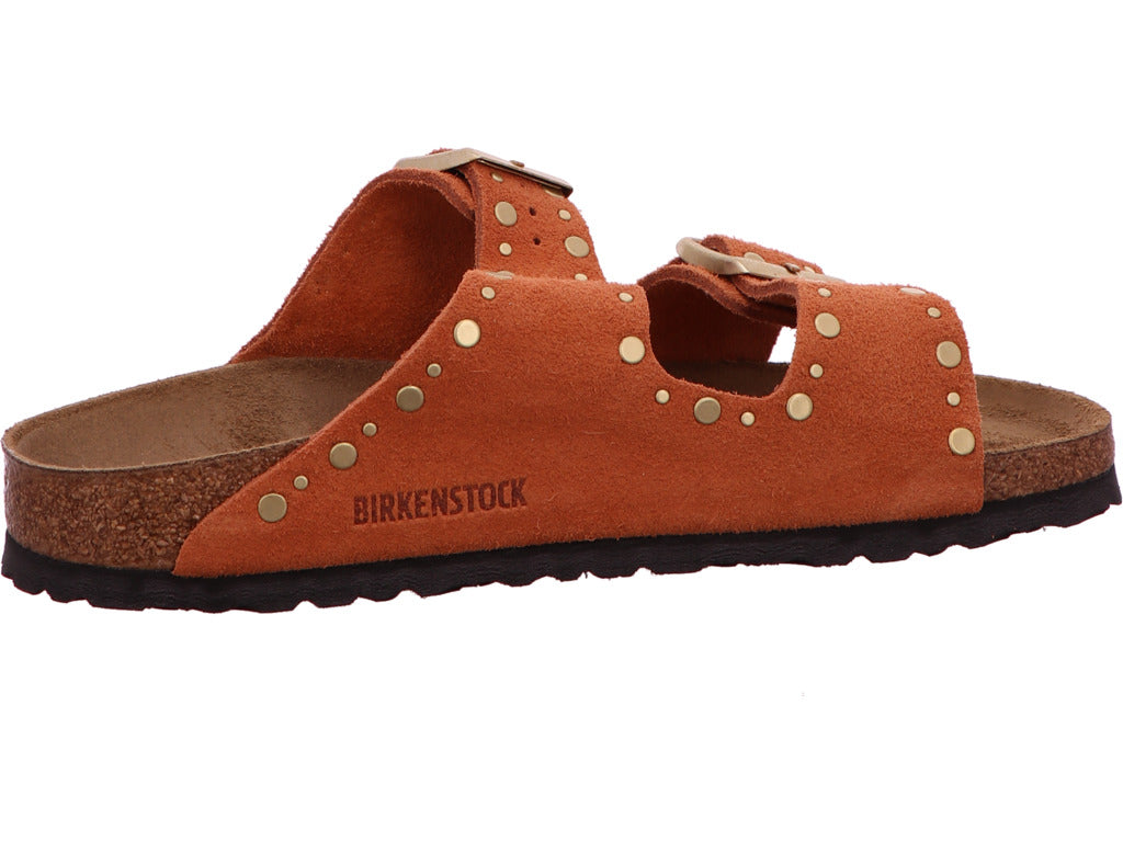Birkenstock Damen Pantolette Arizona Rivet Border in orange