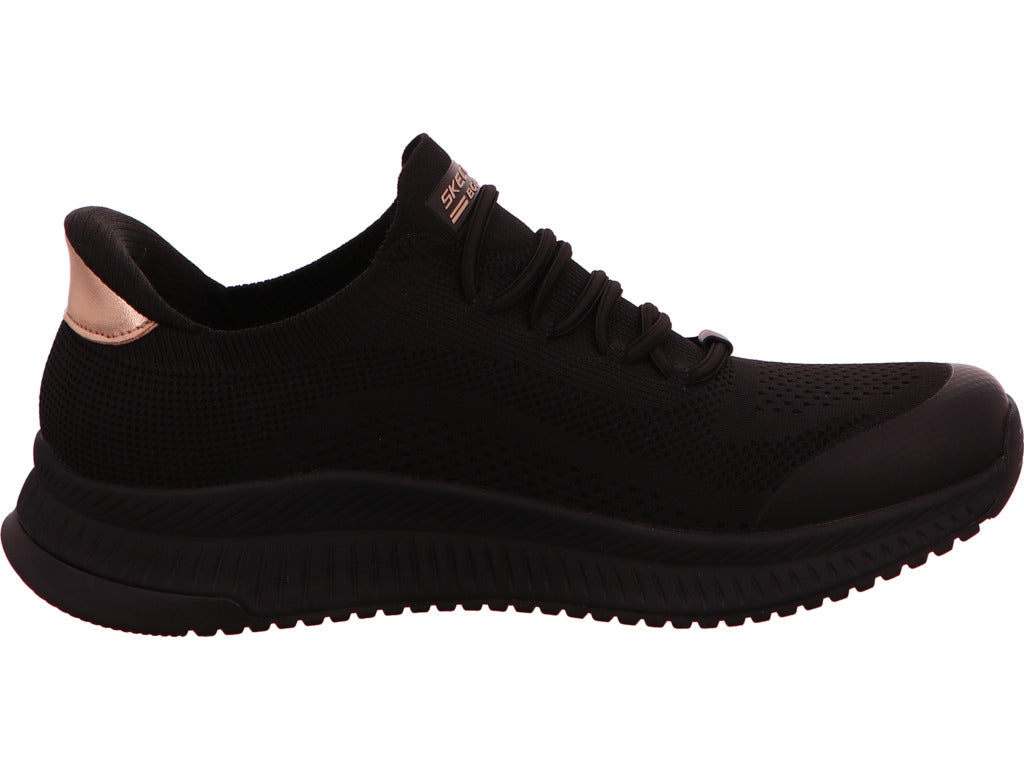 Skechers Damen Sneaker Bobs Squad 4 Dire Step in schwarz