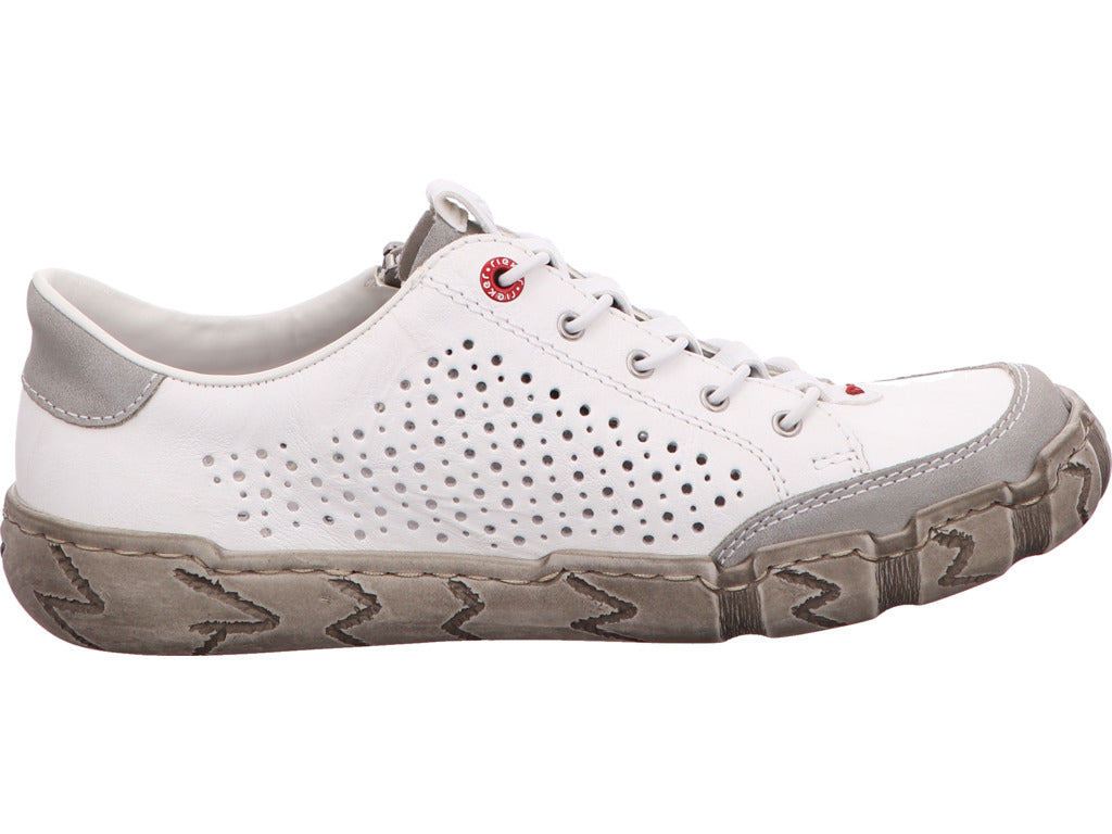 Rieker Damen Sneaker in weiß-bunt-kombiniert