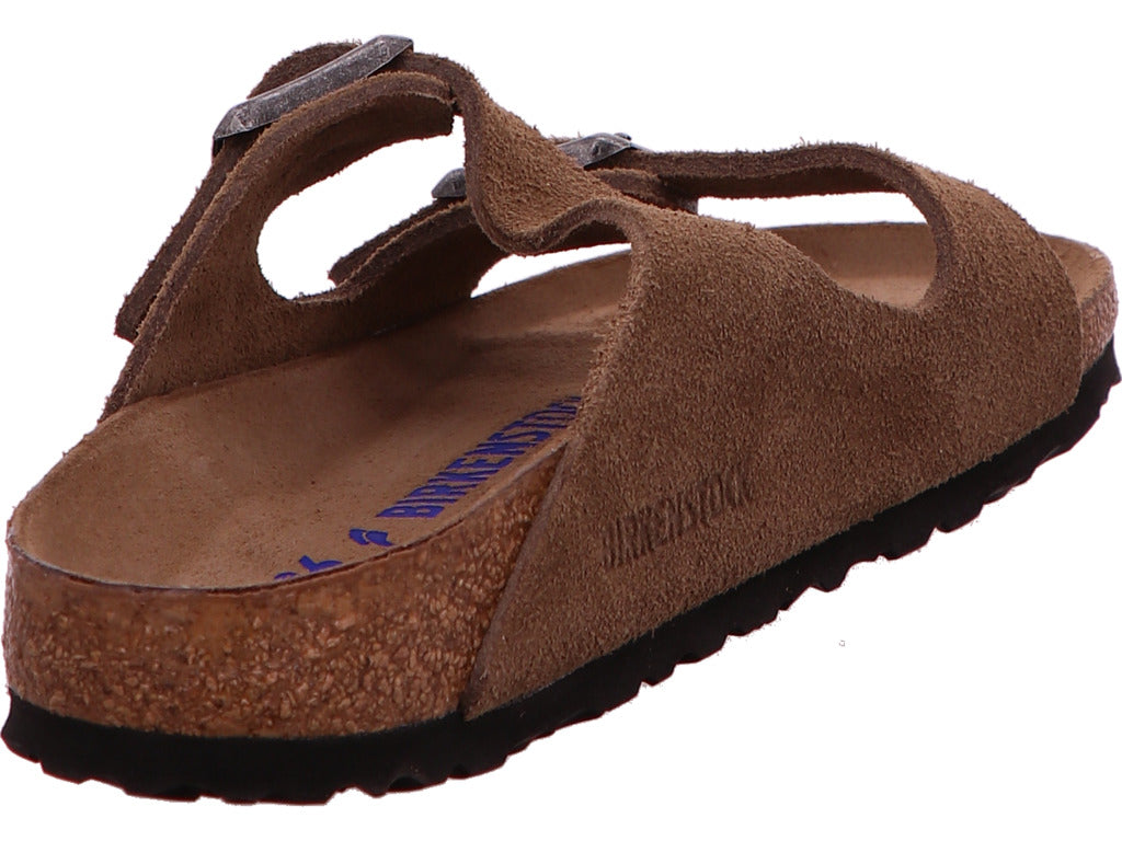 Birkenstock Damen Pantolette Arizona Soft Footbed in dunkelbraun