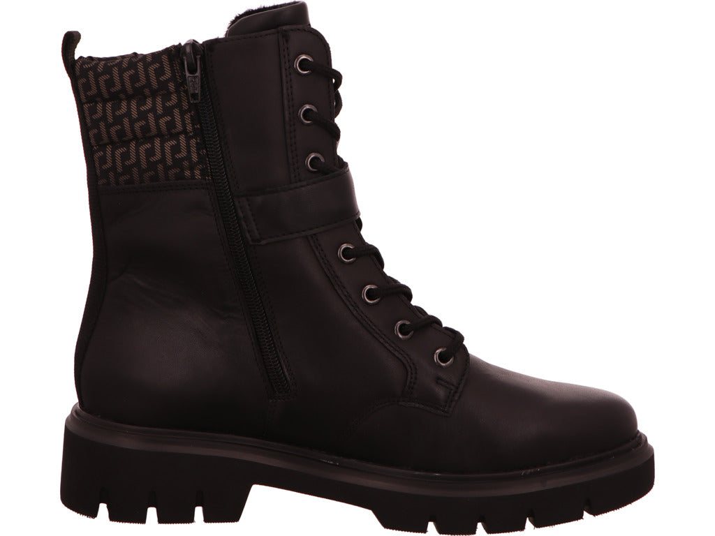 Remonte Damen Stiefel in schwarz-bunt-kombiniert