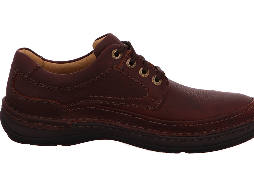 Clarks Herren Halbschuh Nature Three in dunkelbraun