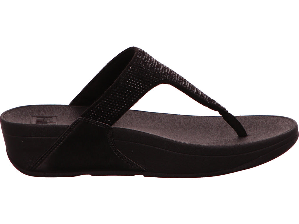 FitFlop Damen Pantolette Toe-Post Sandals in schwarz