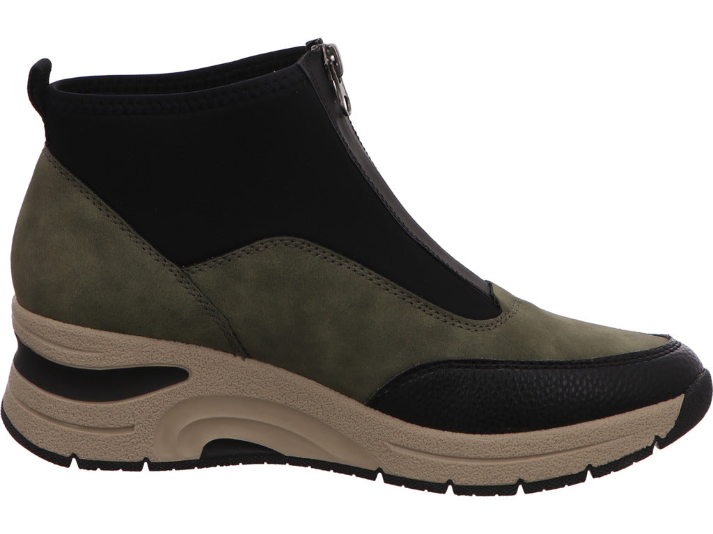 Rieker Damen Stiefel in schwarz-bunt-kombiniert