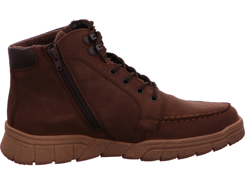 Waldläufer Herren Stiefel H-Lino in braun-kombiniert