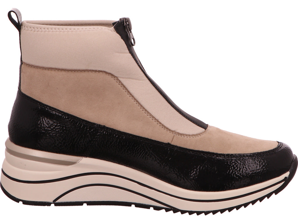 Remonte Damen Stiefel in beige-bunt-kombiniert