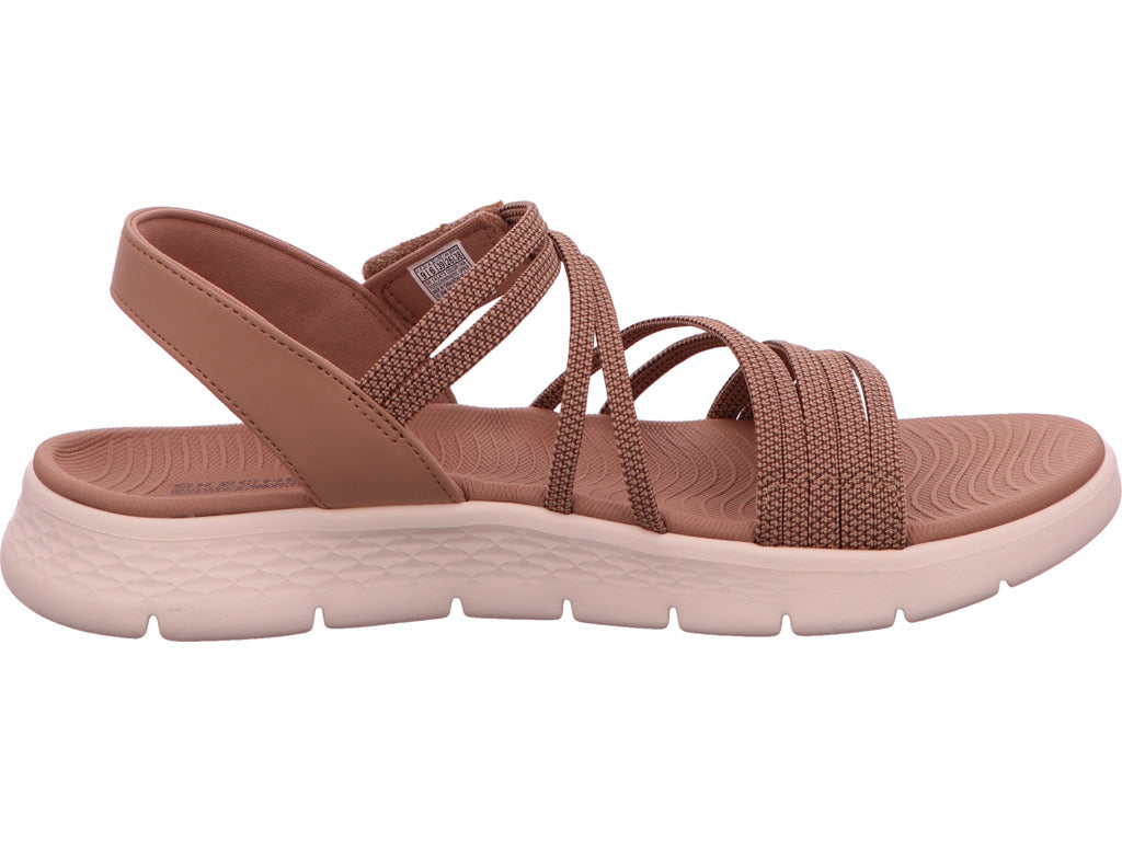Skechers Damen Sandalette Go Walk Flex Sandal in hellbraun