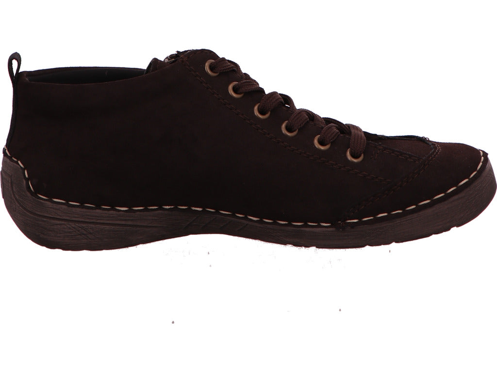 Rieker Damen Schnürschuh in dunkelbraun
