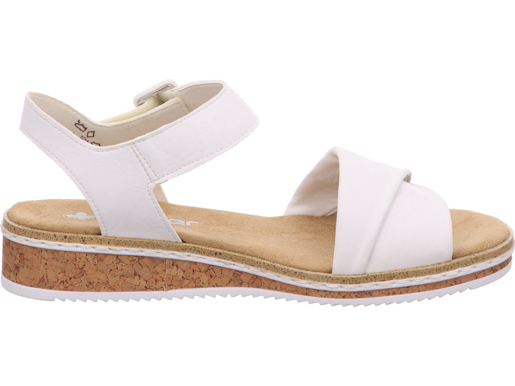 Rieker Damen Sandalette in weiß