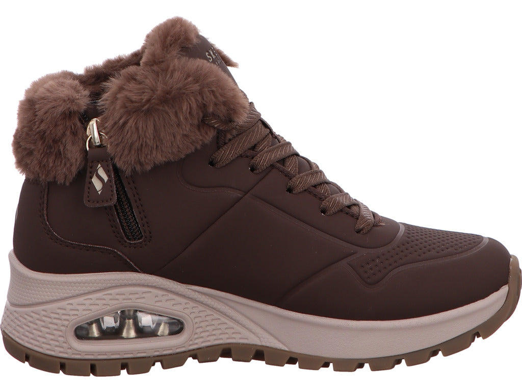 Skechers Damen Stiefel Uno Rugged in dunkelbraun