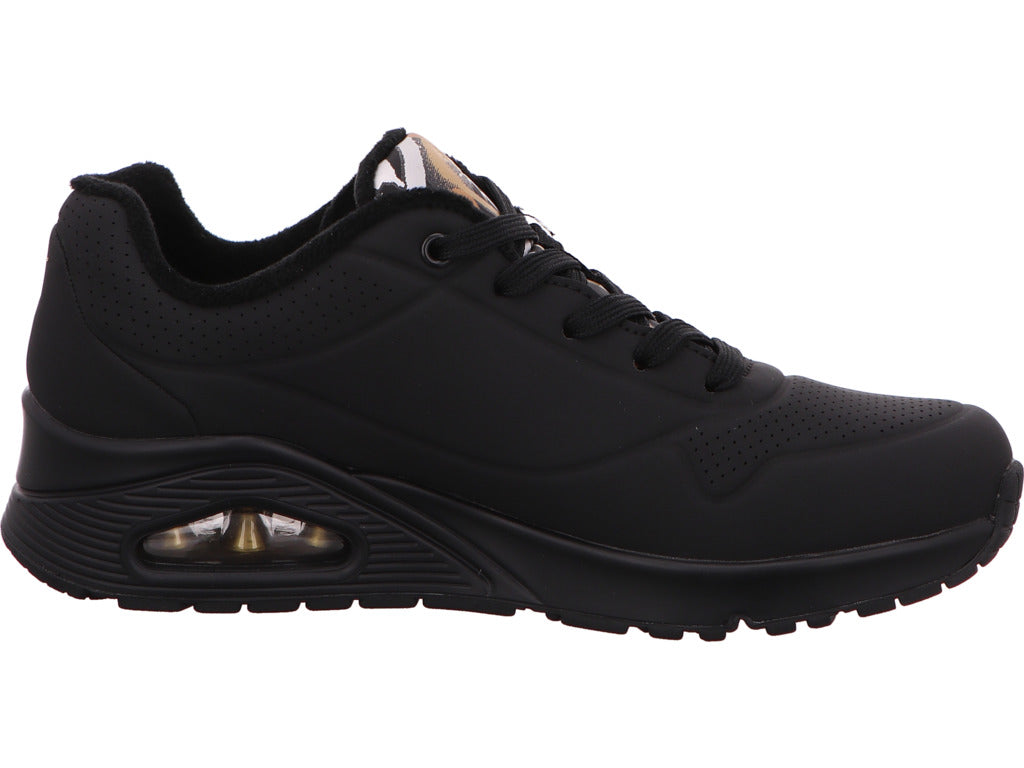 Skechers Damen Sneaker Uno - Metallic Love in schwarz-bunt-kombiniert