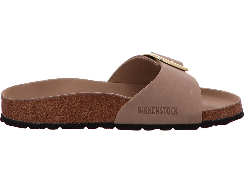 Birkenstock Damen Pantolette Madrid Big Buckle in hellbraun