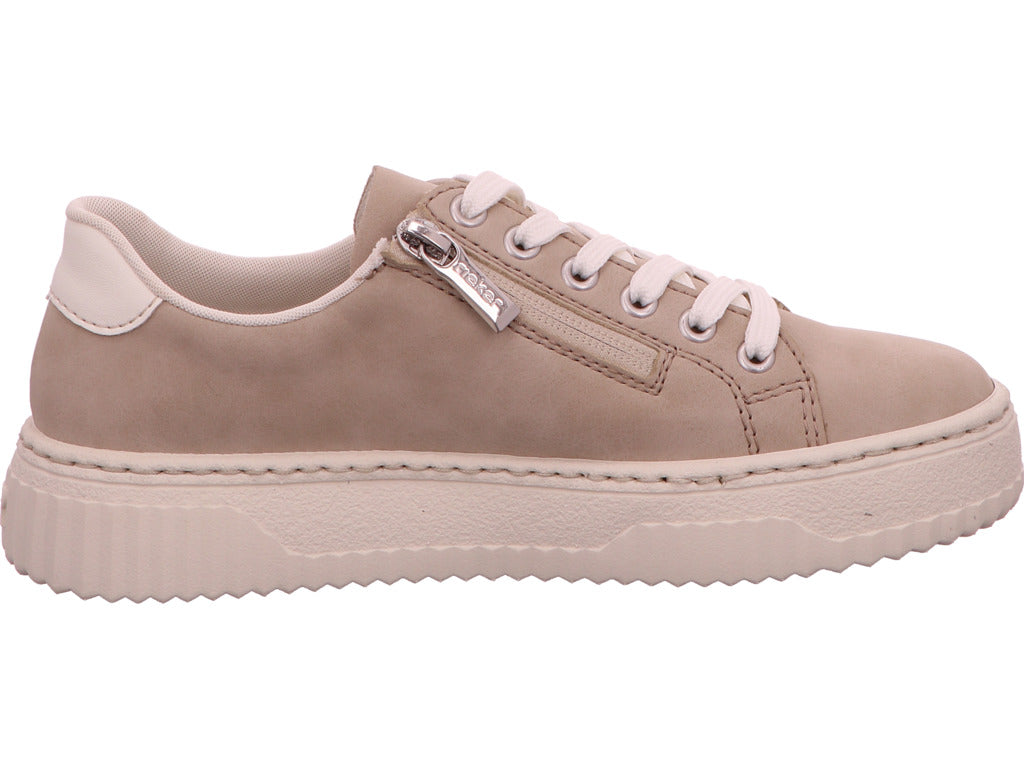 Rieker Damen Sneaker in beige-bunt-kombiniert
